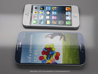 Illustration for article titled Comparamos tamaños: iPhone 5 vs. Samsung Galaxy S4 ¿Cuál prefieres?